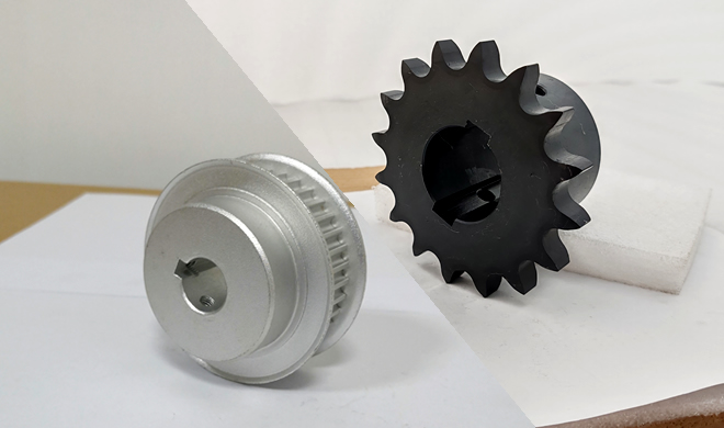 Chain vs Timing Pulleys.jpg Chain vs Timing Pulleys.jpg